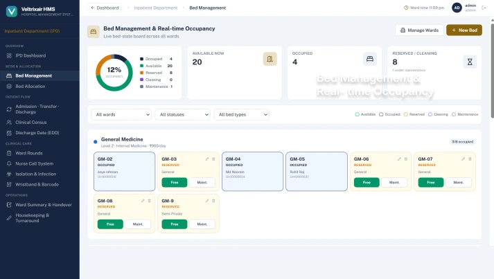 IPD & Nursing mockup
